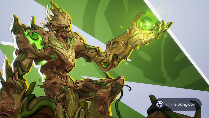 A magical tree creature showcasing nature's power