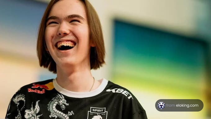 Un gamer heureux profitant d'un moment lors d'un événement esports