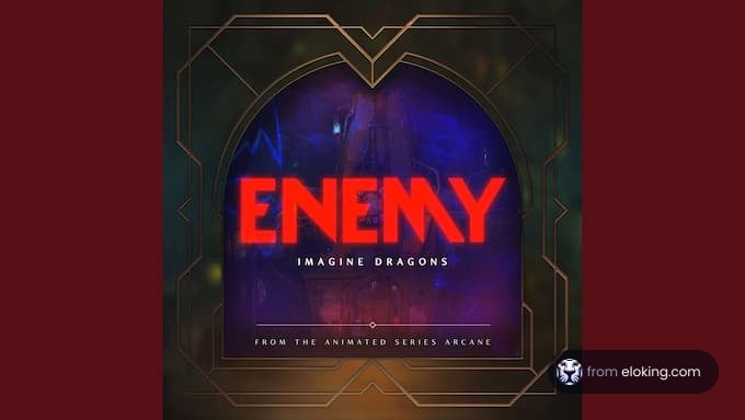 Promotional image for 'Enemy' by Imagine Dragons from the animated series Arcane