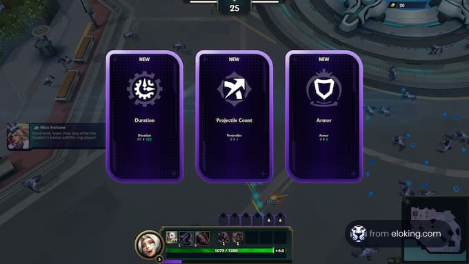 In-game screenshot showing skill upgrade options in a strategy game