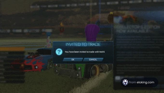 You have been invited to trade in Rocket League