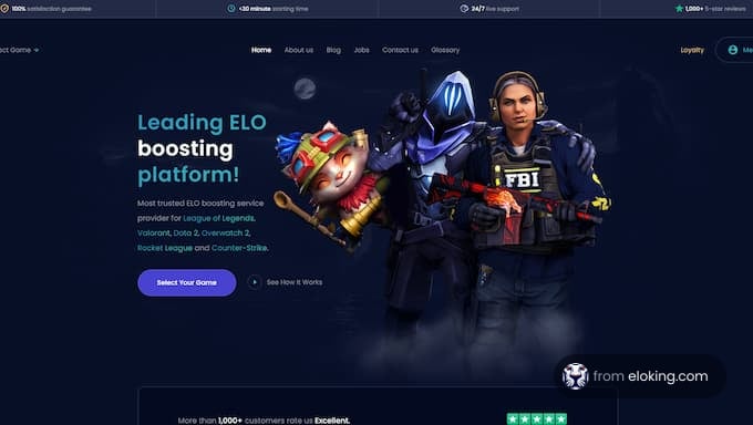 Leading ELO boosting platform for popular games