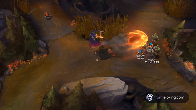 A fun action sequence from a League of Legends gameplay