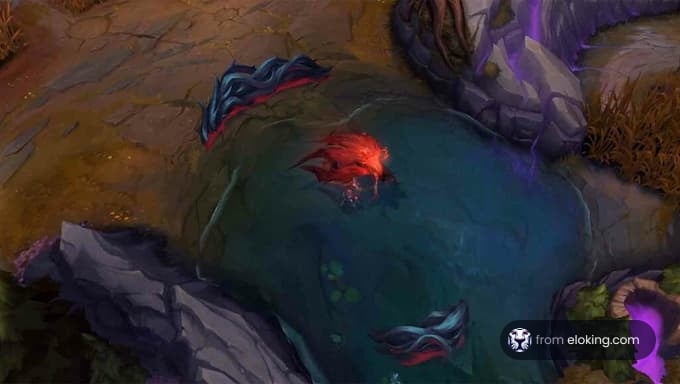 An immersive scene from League of Legends gameplay