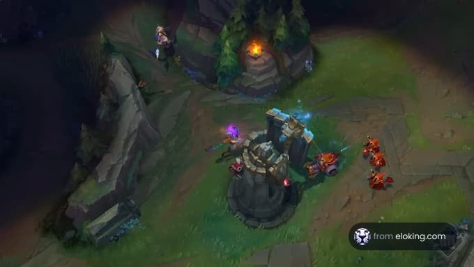 An exciting moment in a League of Legends game.