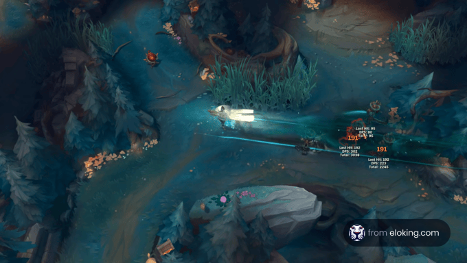 League of Legends gameplay with champions in action