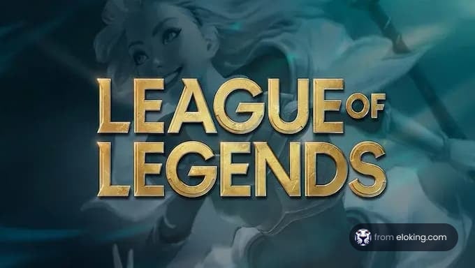 League of Legends logo featuring a character