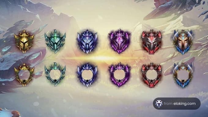 Ranked emblems from League of Legends