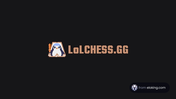 Logo of LoLChess.gg with a cute penguin mascot