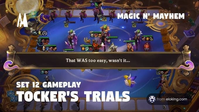 Screenshot of Set 12 Gameplay in Tockers Trials featuring Magic N' Mayhem