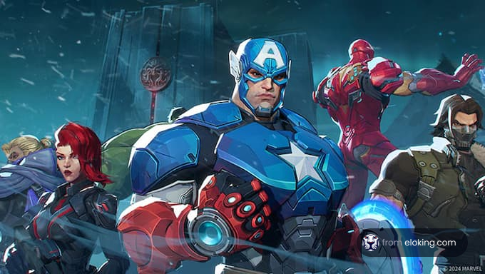 Marvel heroes team up with Captain America leading the charge.