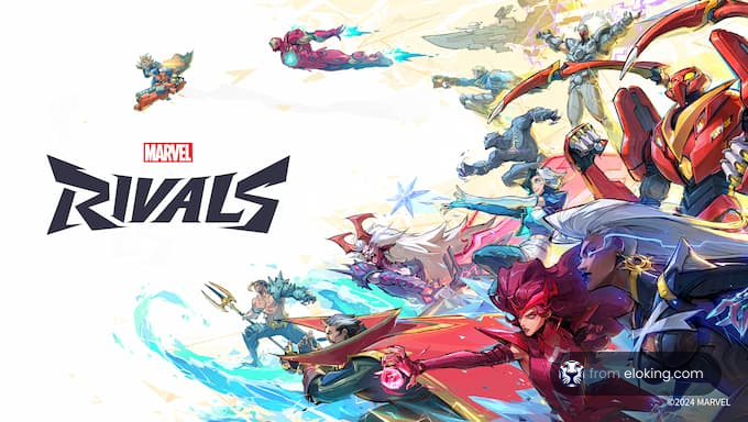Marvel Rivals features dynamic characters in an action-packed scene.