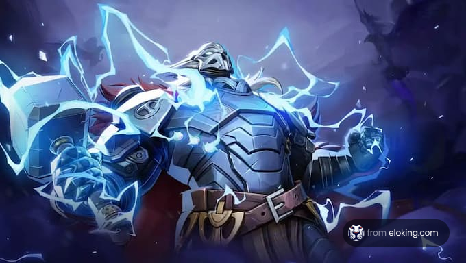 A mighty hero wielding thunderous power