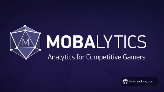 Mobalytics logo with a tagline 'Analytics for Competitive Gamers' on a dark purple background