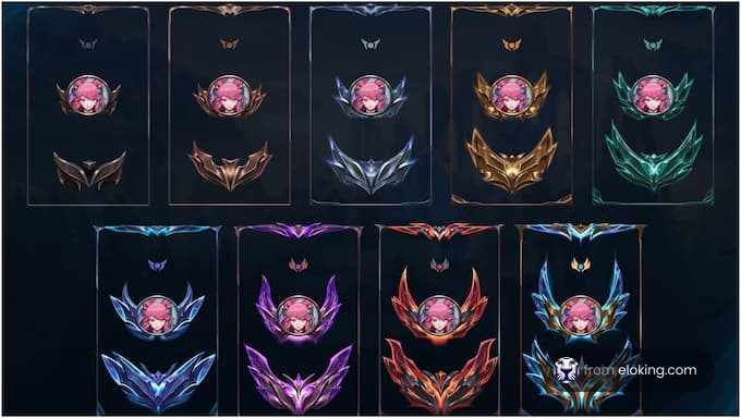 The different ranks in LoL