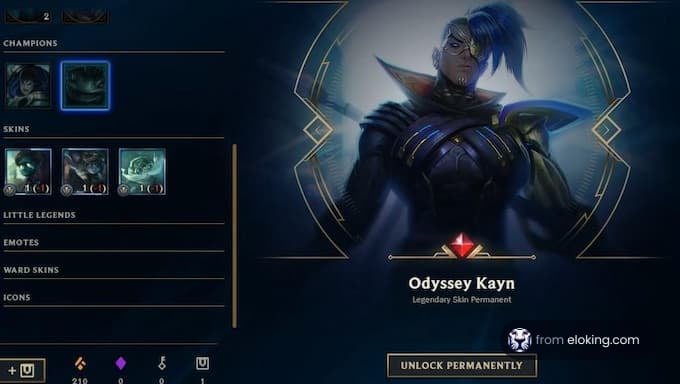 Odyssey Kayn legendary skin in League of Legends