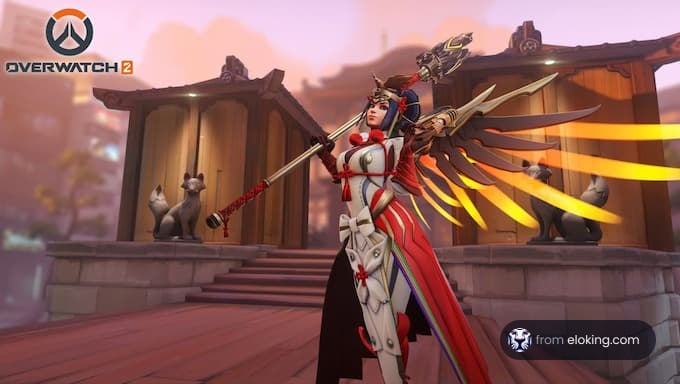 Action scene featuring a hero in Overwatch 2.