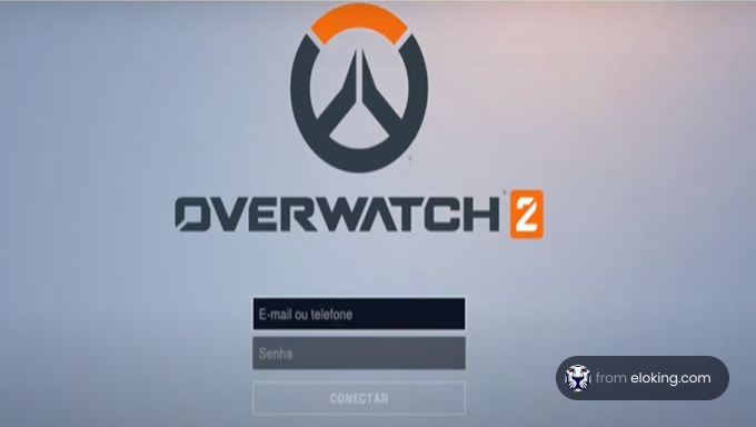 Overwatch 2 logo displayed on a game login screen