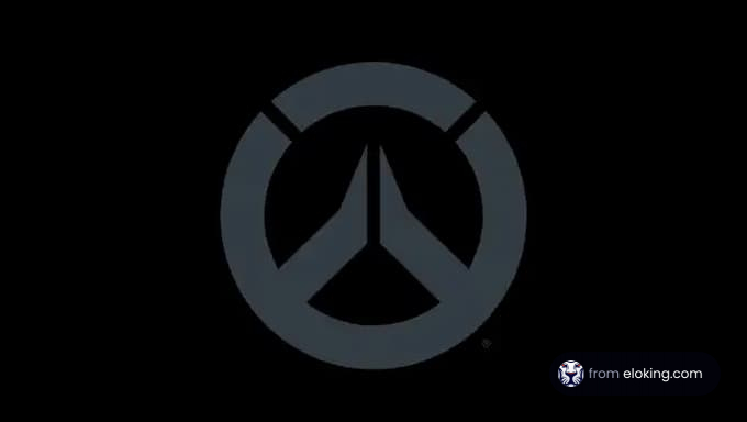 Overwatch game logo on a dark background