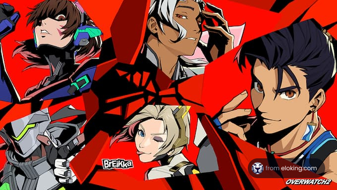 Dynamic character art from Overwatch 2