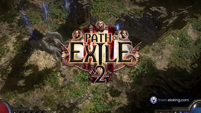 Path of Exile 2 game logo with a lush background