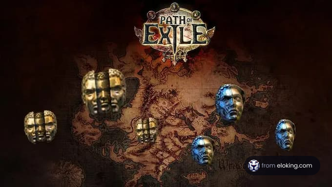 Path of Exile game map with character heads