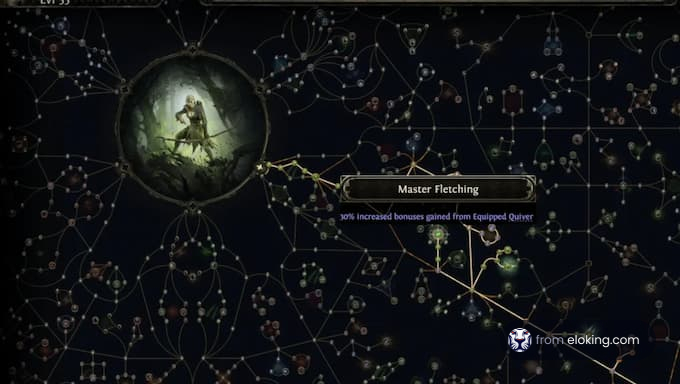 Master Fletching skill tree with bonuses