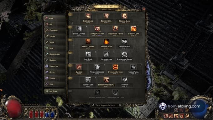 Path of Exile skill tree overview