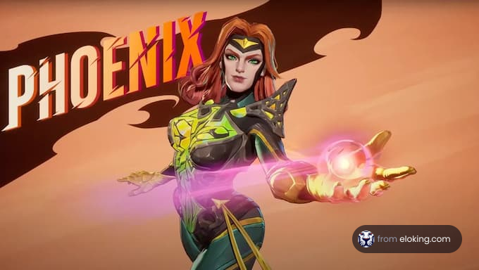 A character named Phoenix with a magical orb