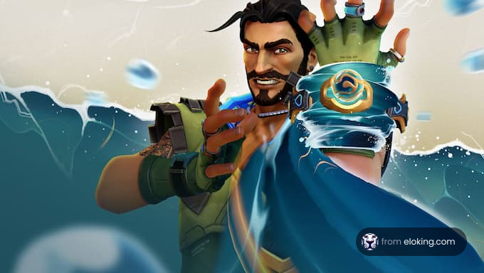A powerful character showcasing an impressive splash art