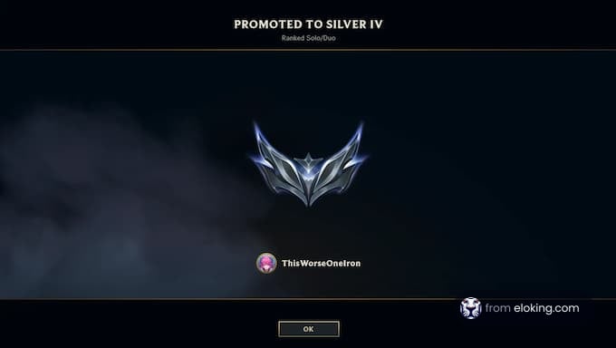 Promoted to Silver IV in ranked Solo/Duo