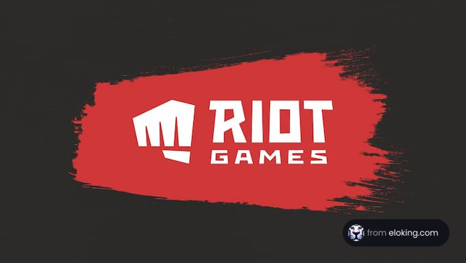 Riot Games logo on a red background