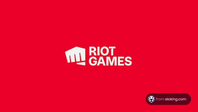 Riot Games logo on a red background