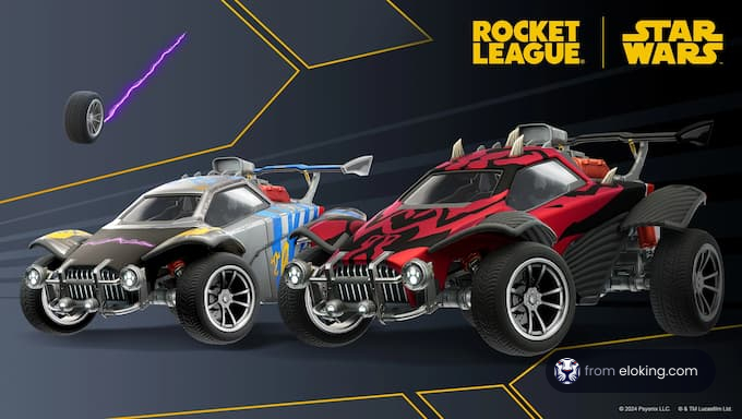 Rocket League x Star Wars crossover cars
