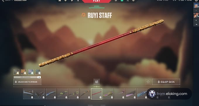 Screenshot of Ruyi Staff weapon in a video game interface