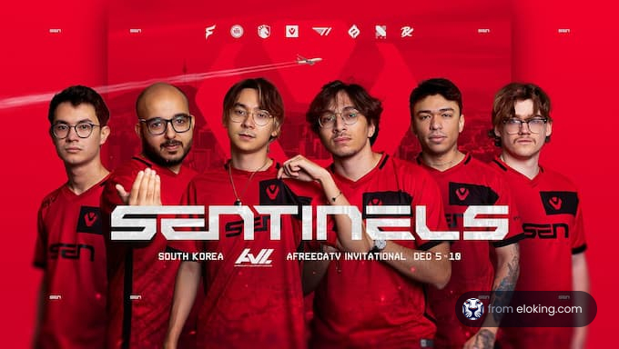 Sentinels esports team at AfreecaTV Invitational event, South Korea