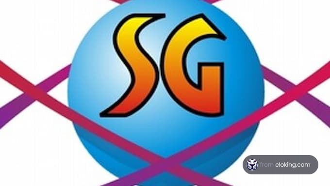 Stylized SG logo within a circle design