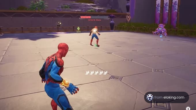 Pīters Pārkeris piedalās cīņas ainā videospēlē