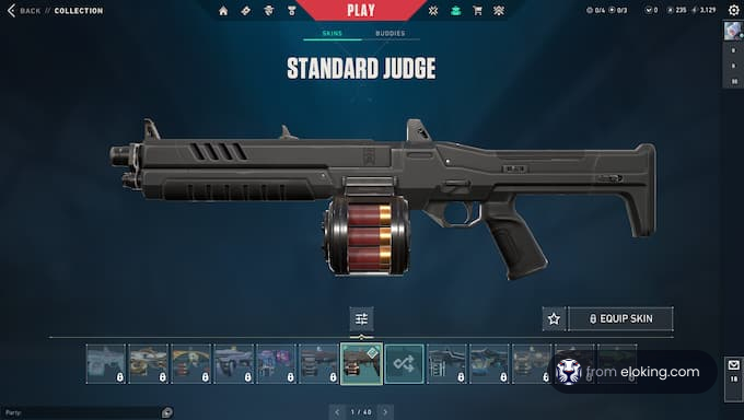 Standard Judge Shotgun in Valorant Game Interface