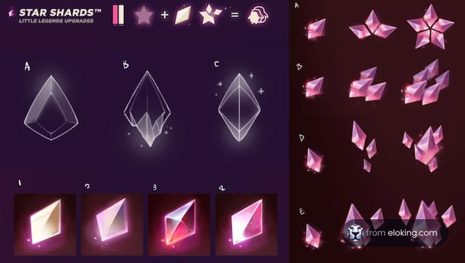 Visual guide for upgrading Star Shards in a game interface