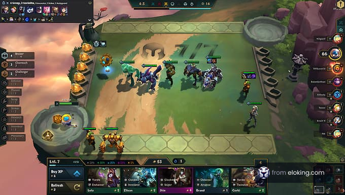 Screenshot of a strategic team battle game