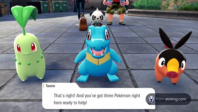 Tres Pokémon listos para ayudar
