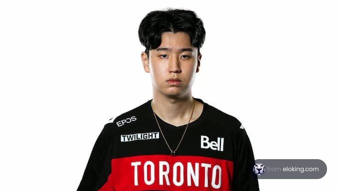 Toronto eSports player with a serious expression