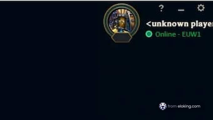 Unknown player online in EUW1 gaming platform