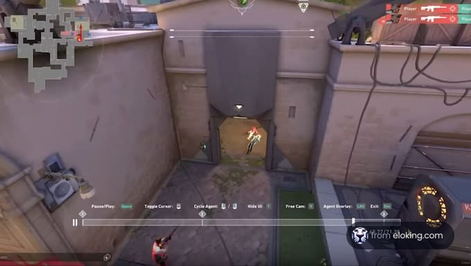 An exciting action scene from a competitive gameplay environment.