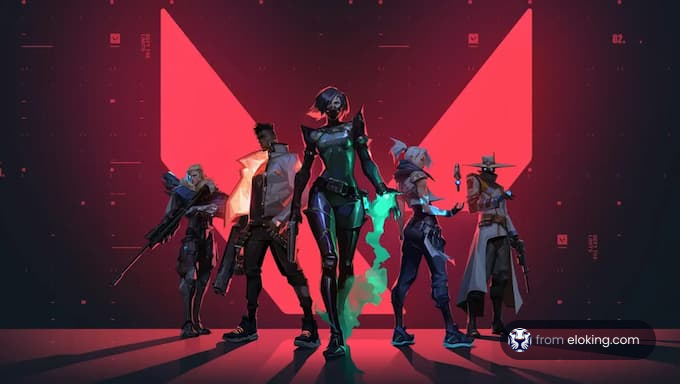 A group of Valorant characters standing confidently