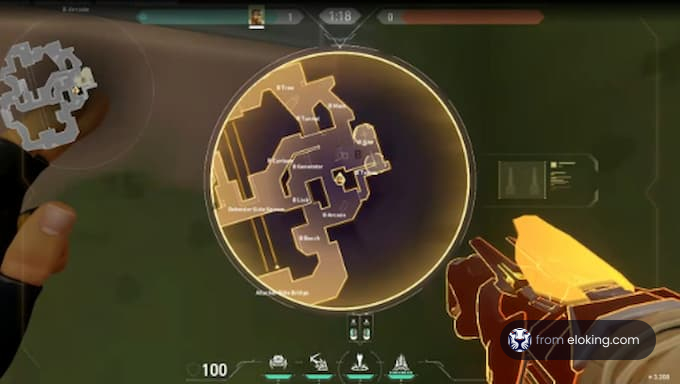 A game interface showing a map overlay in Valorant.