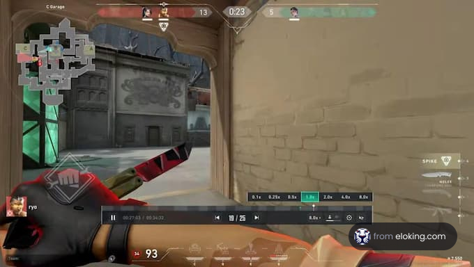 A player aiming in a competitive gaming environment