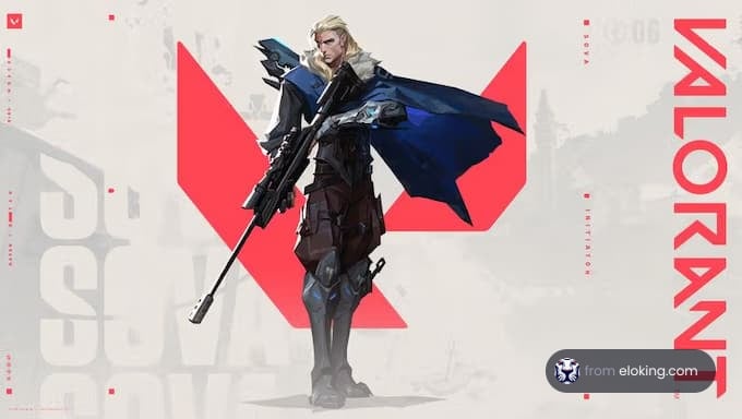 Valorant character showcasing sniper skills