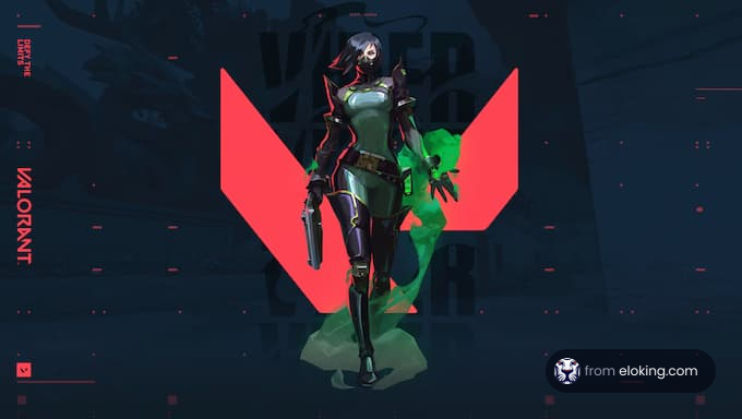 Viper from Valorant in a dynamic pose